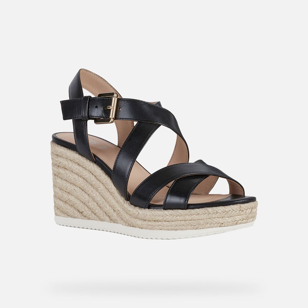 Sandalias Geox Senhora Pretas - Ponza - FWDCE2718